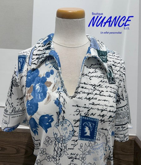 Carte Postale Florale - Le Chandail Modes Crystal #15-6748