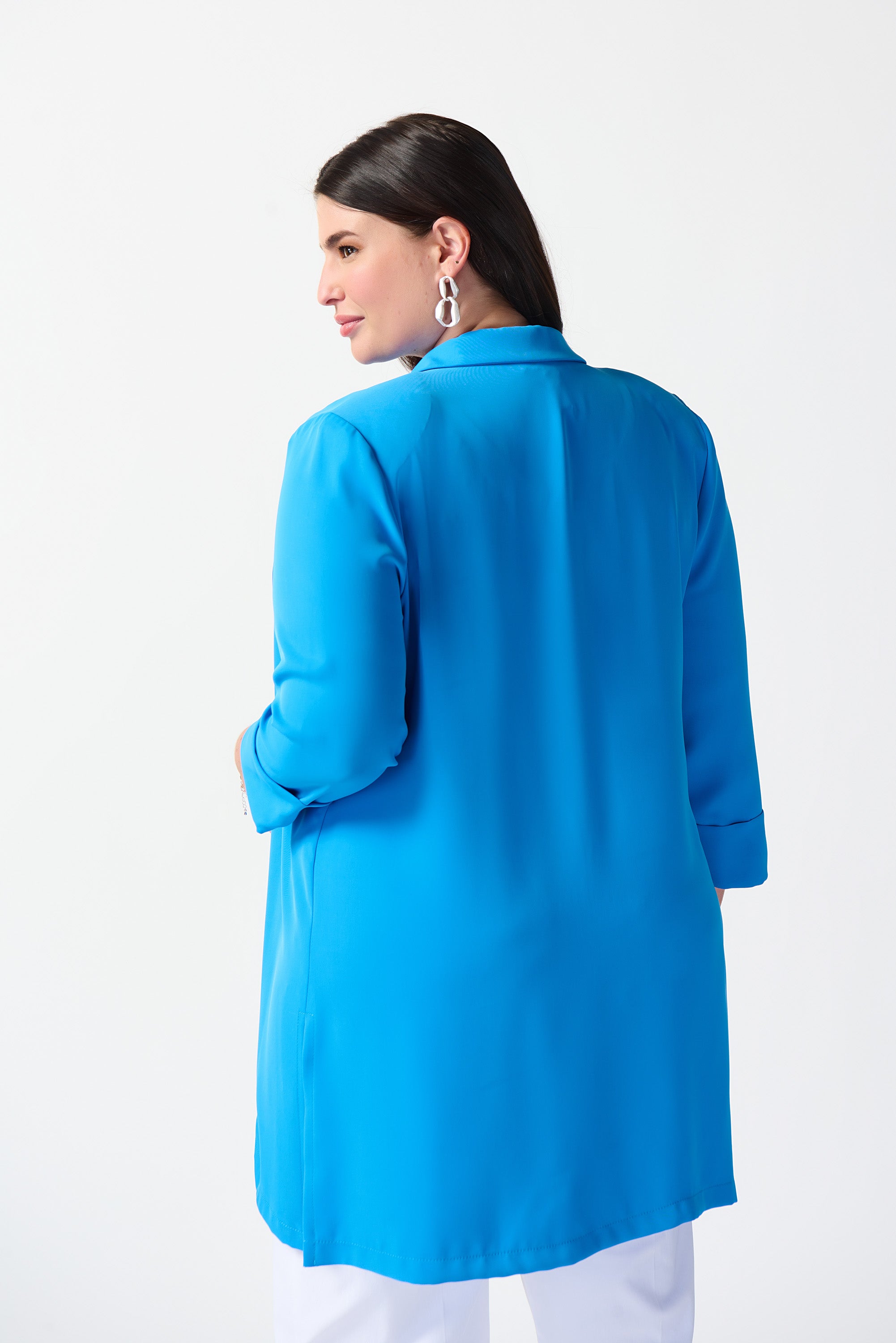 Classic long jacket - French blue by joseph Ribkoff #211361S24