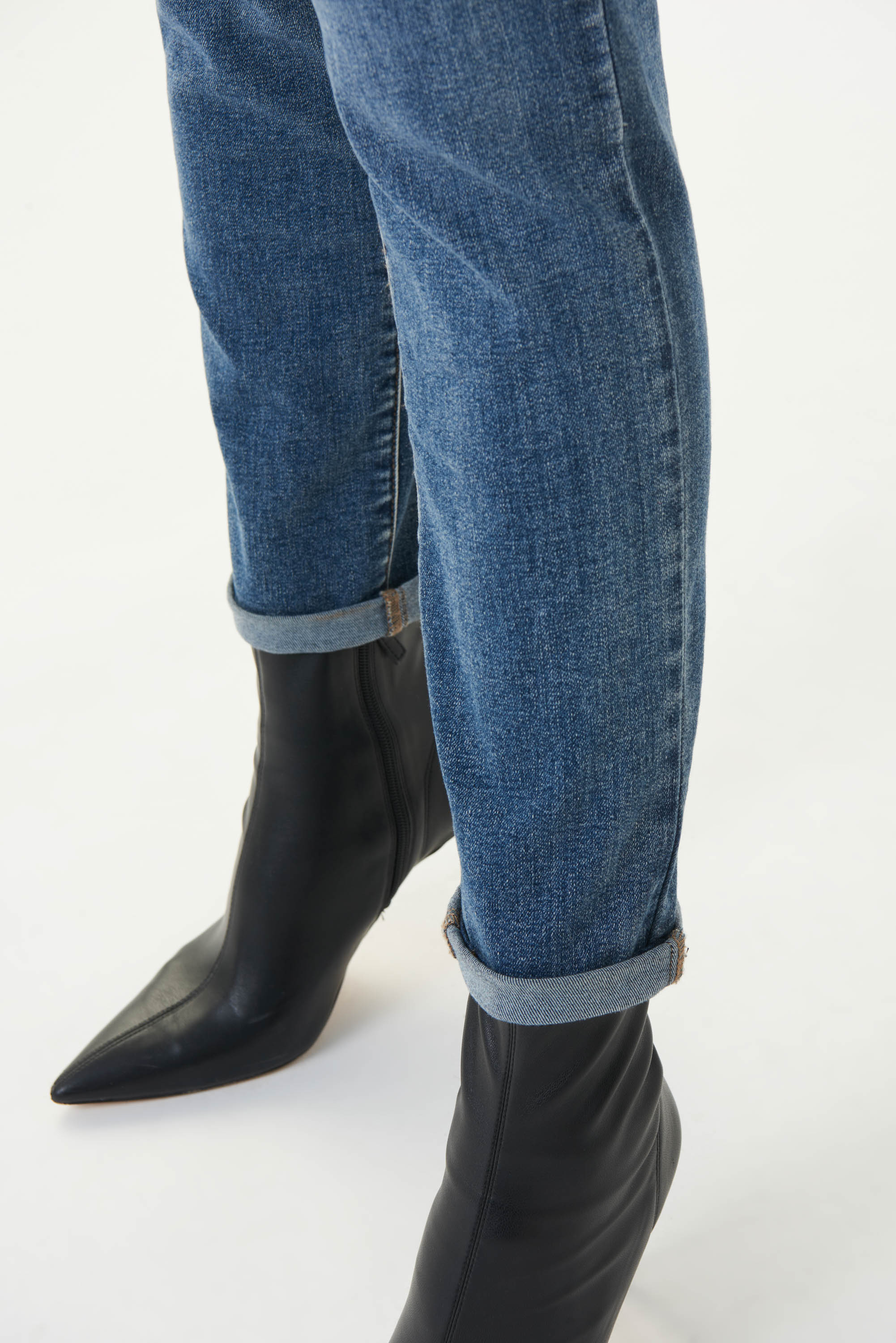 Cropped Rolled Cuff Jeans by Joseph Ribkoff #213942S24