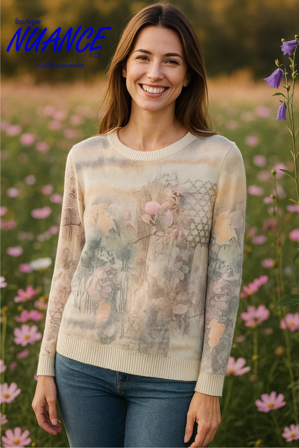 Douceur Florale et Élégance Subtile - Le Haut Beta’s Choice #217326