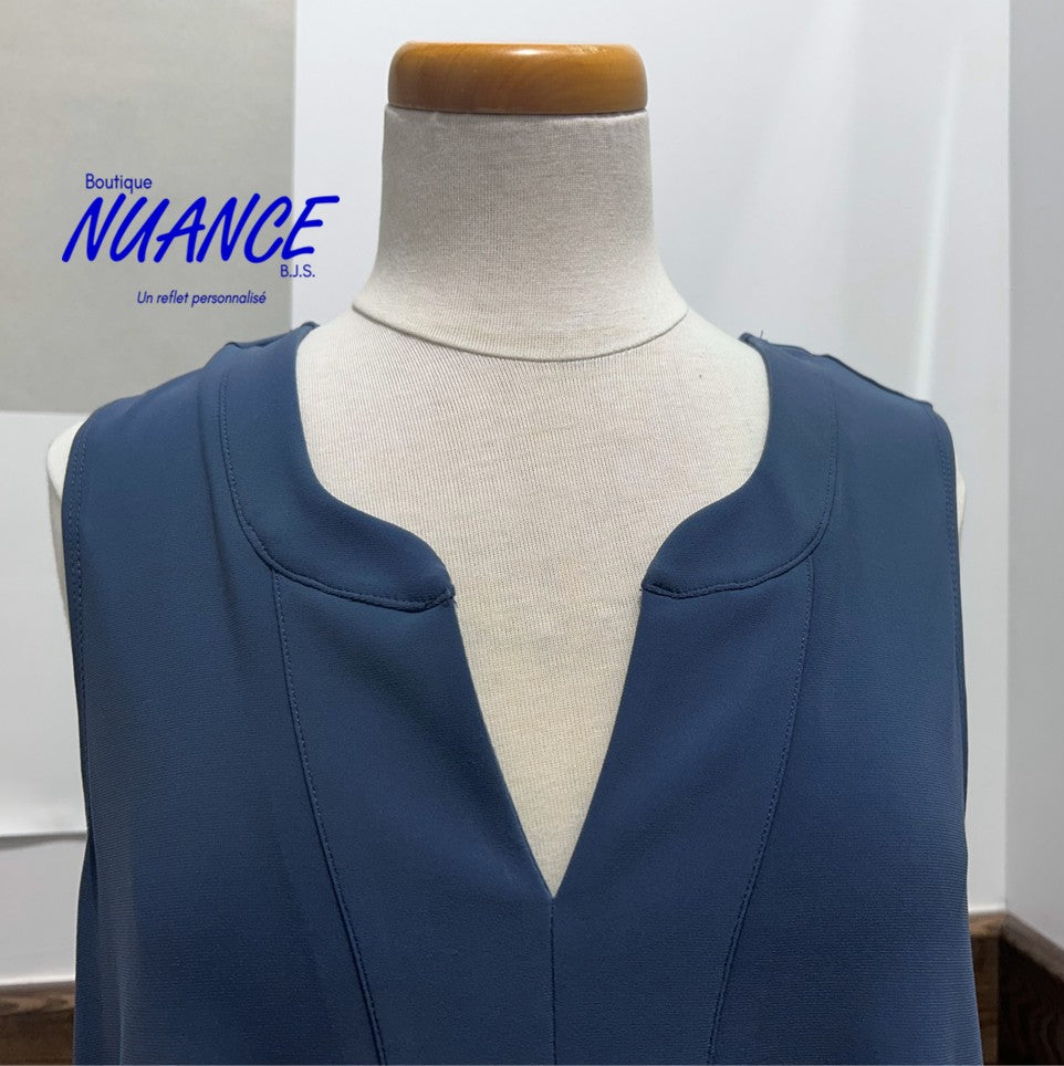 Bleu Minéral Élégance - La Camisole Joseph Ribkoff #231137