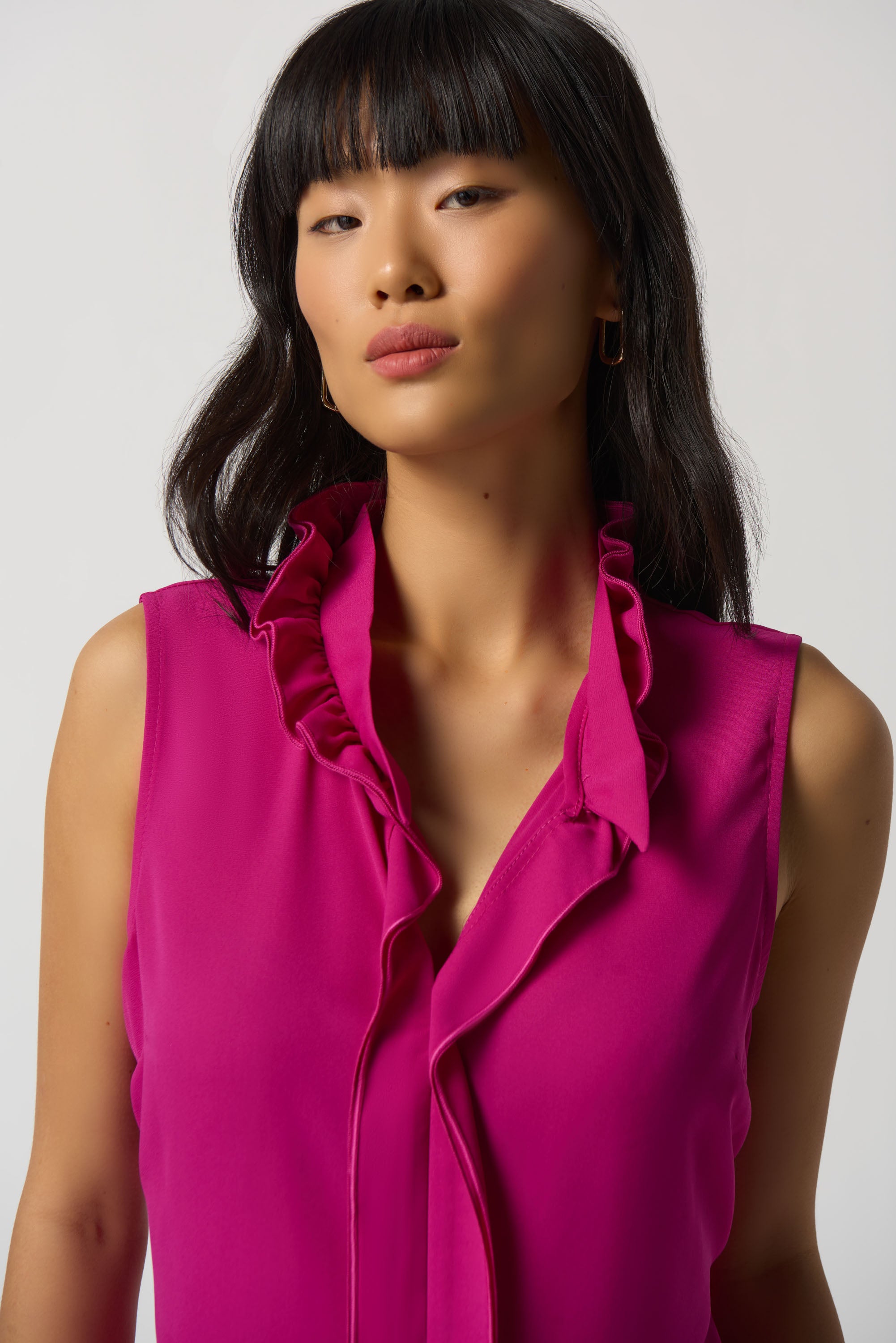 Georgette Top With Ruffles by Joseph Ribkoff # 233016
