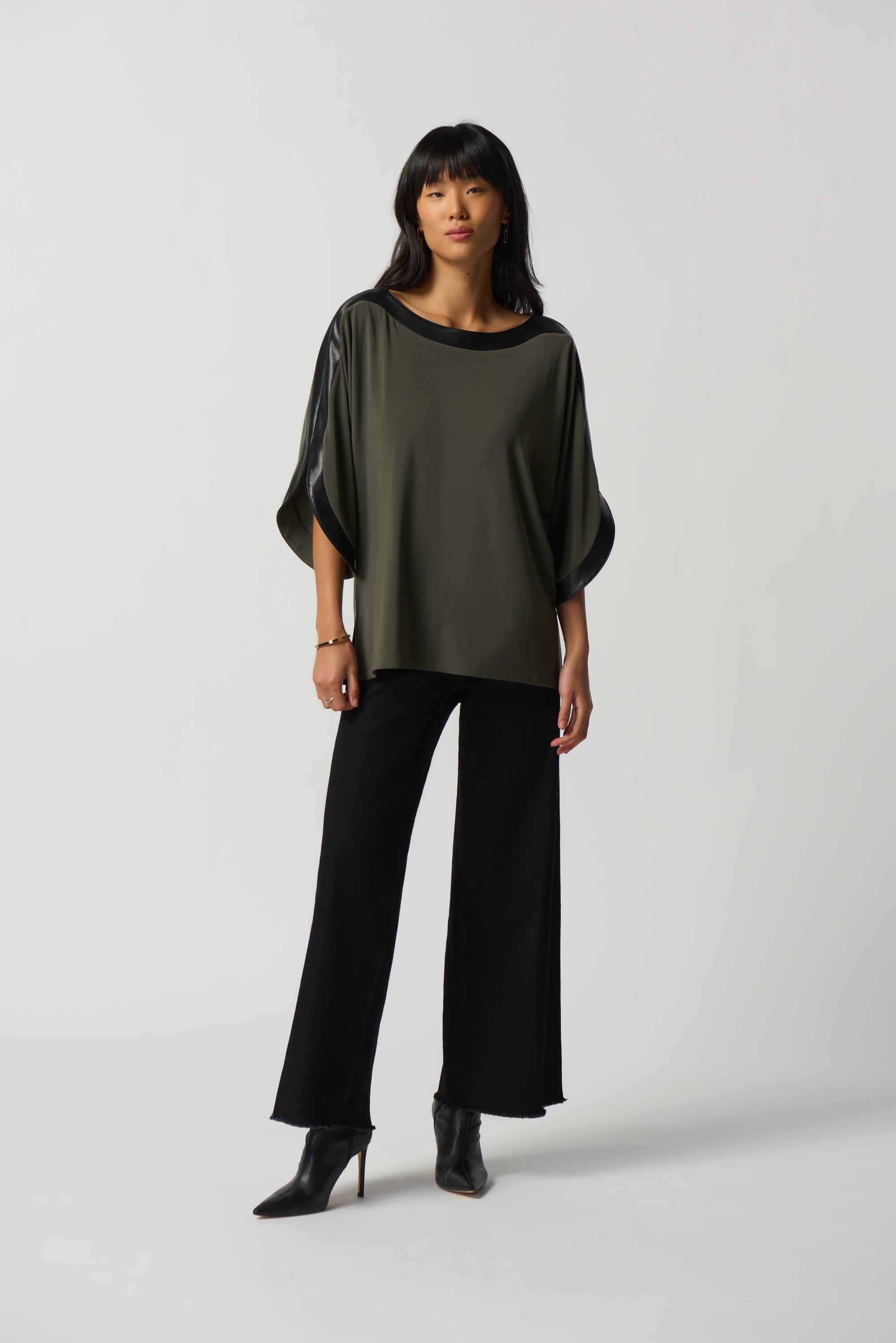Dolman Sleeve Boxy Top by Joseph ribkoff # 233129