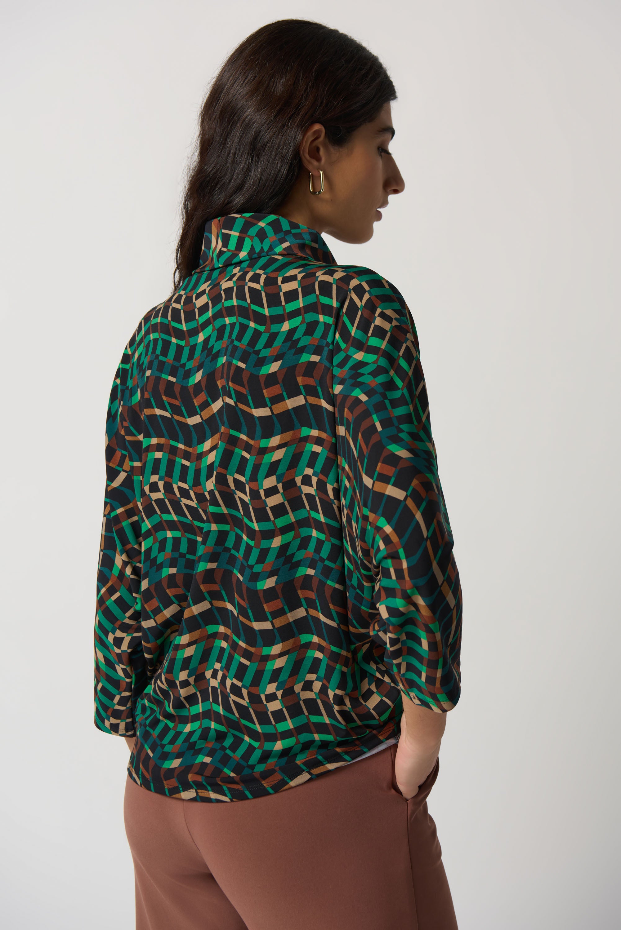 Turtleneck Boxy Top by Joseph Ribkoff # 233292