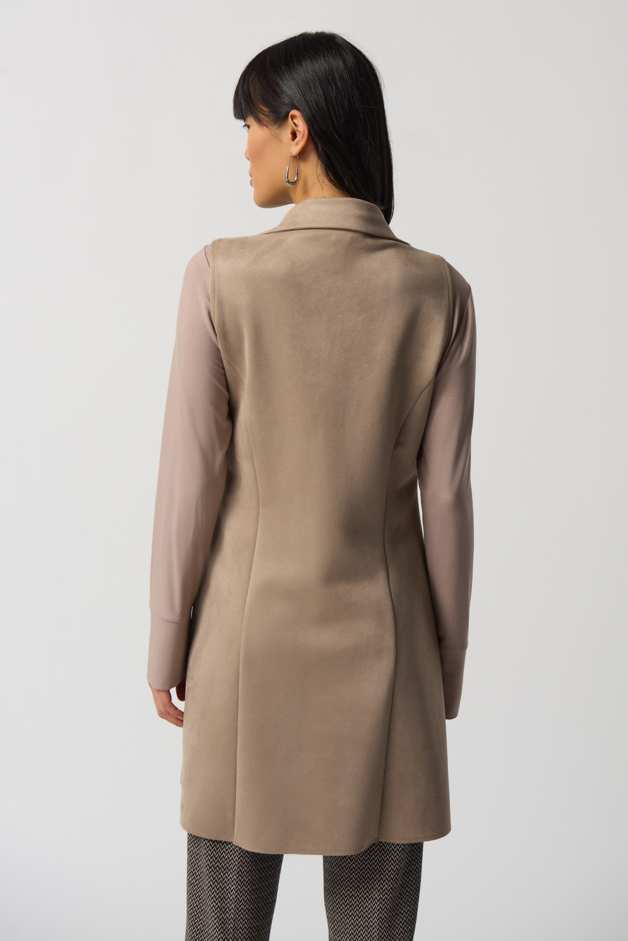 Veste longue en faux suède par Joseph Ribkoff # 233300