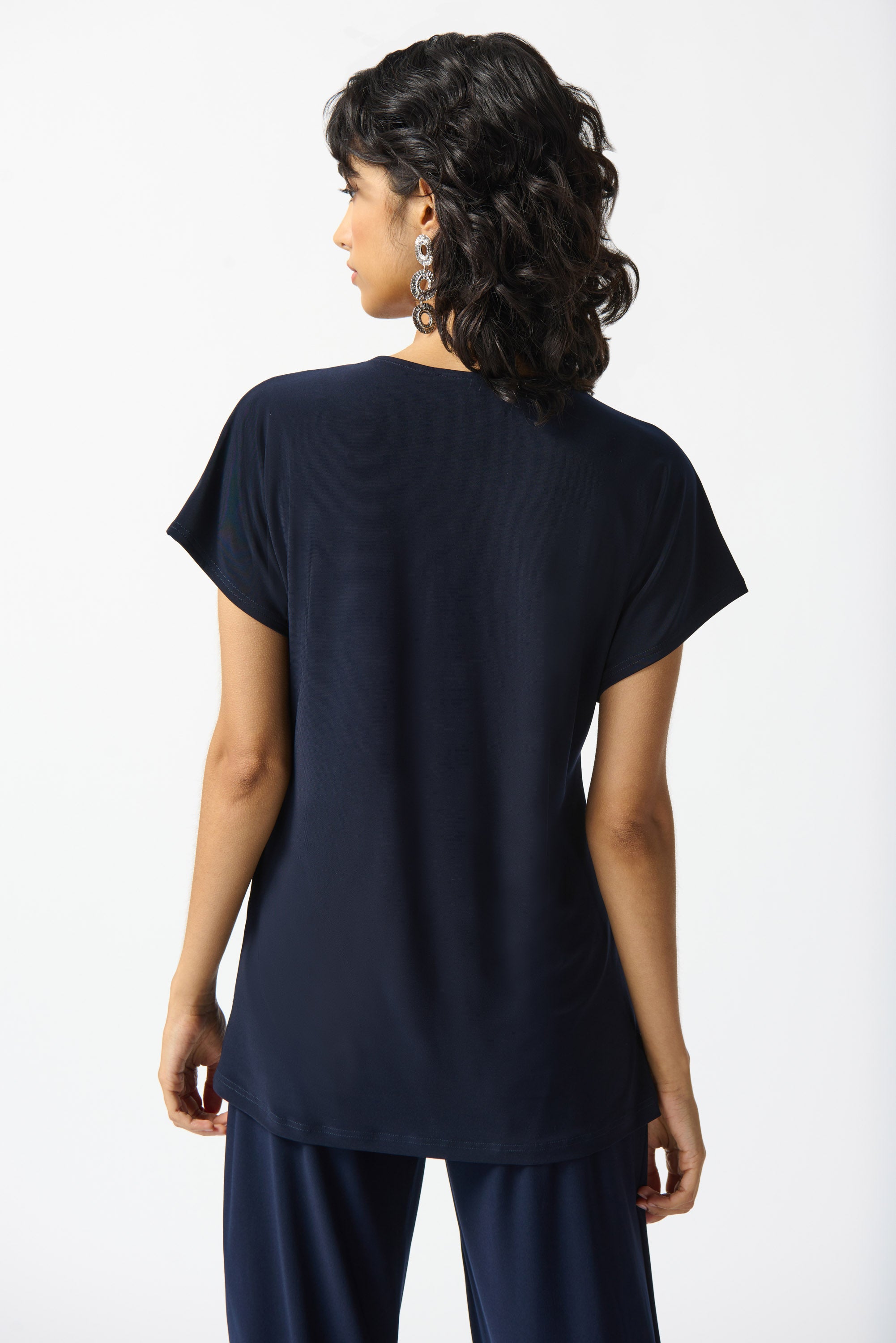 Haut asymétrique en tricot soyeux Joseph Ribkoff #242132