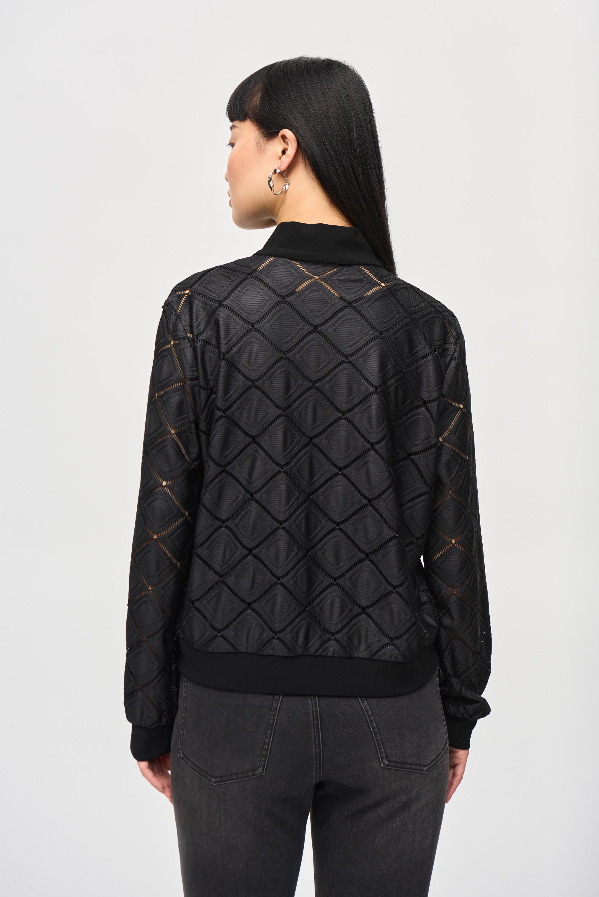 Boxy fancy knit jacket, by Joseph Ribkoff #243115
