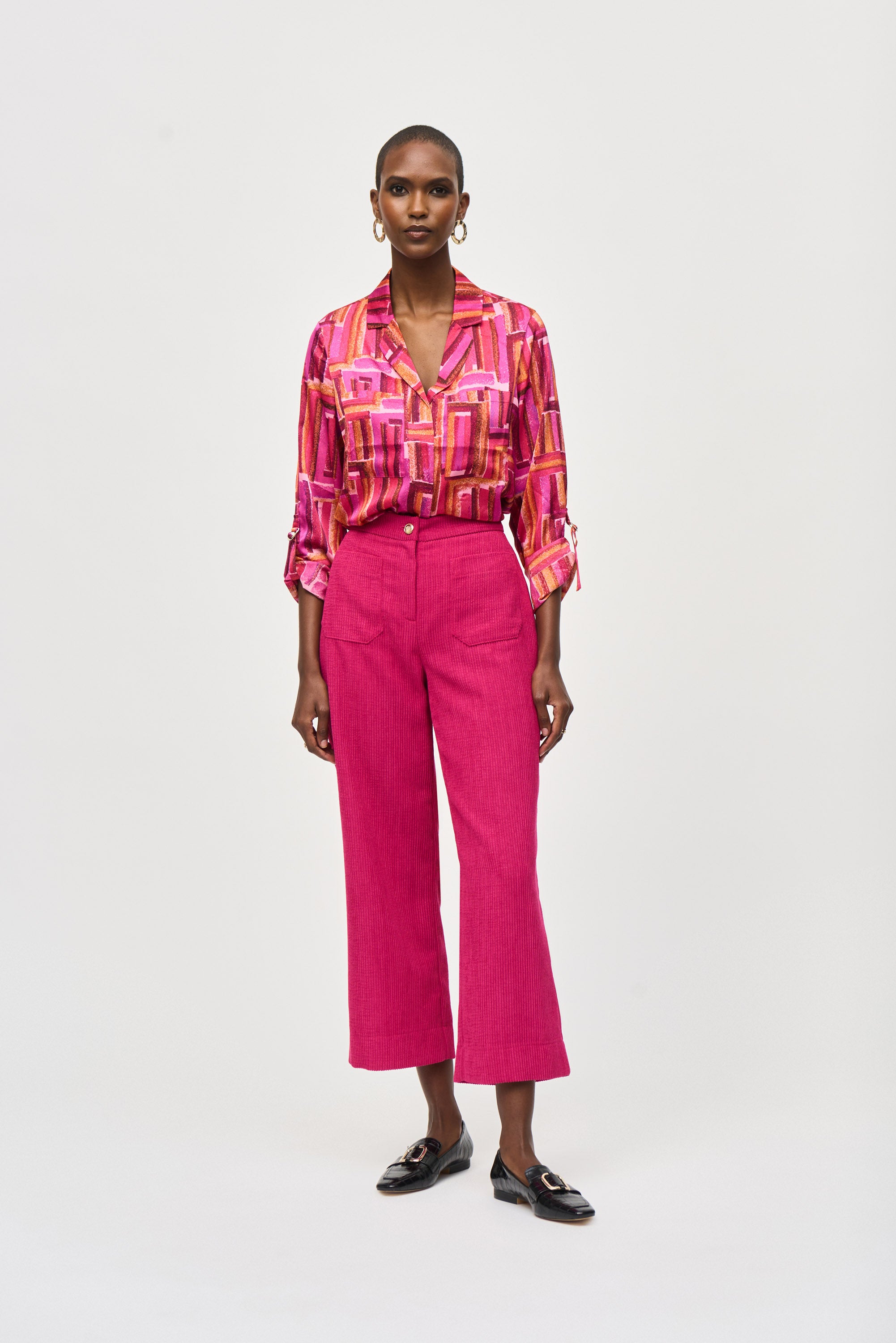 Pantalon-culotte en velours côtelé, par Joseph Ribkoff #243295