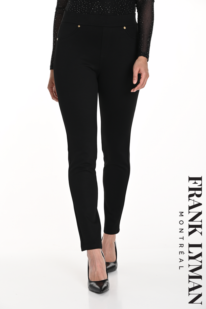 Pantalon large ethnique resserré aux chevilles fleuri turquoise