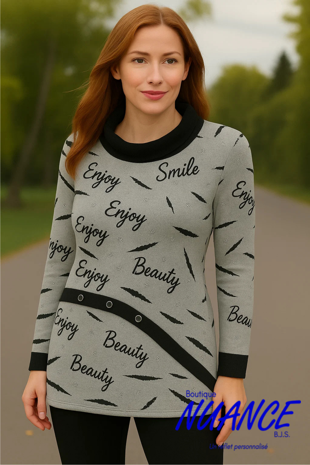 Graphisme Moderne et Détails Scintillants - Haut Modes Crystal #25-11361