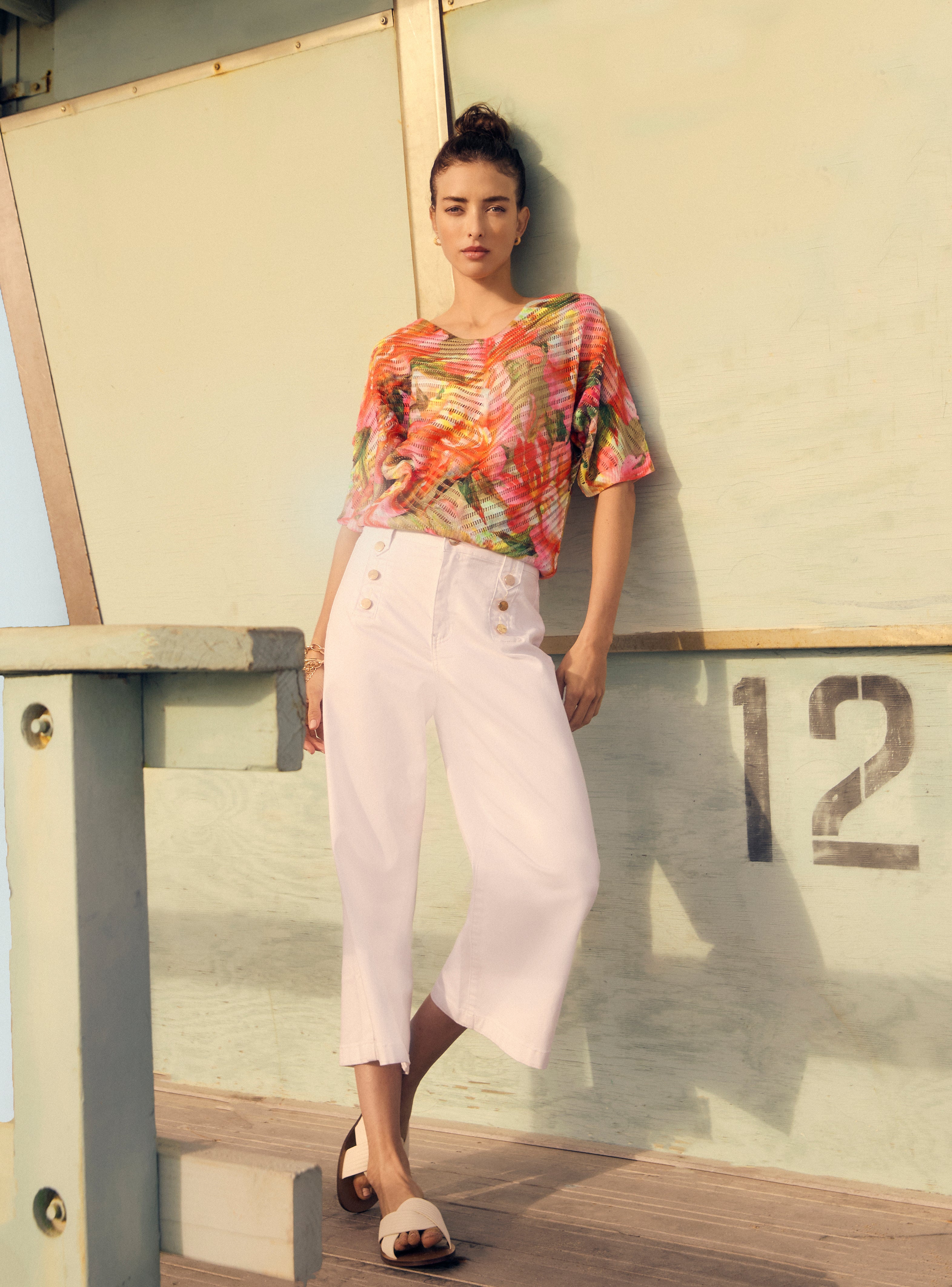 Éclat Floral : Le Haut en Tricot Frank Lyman #251520