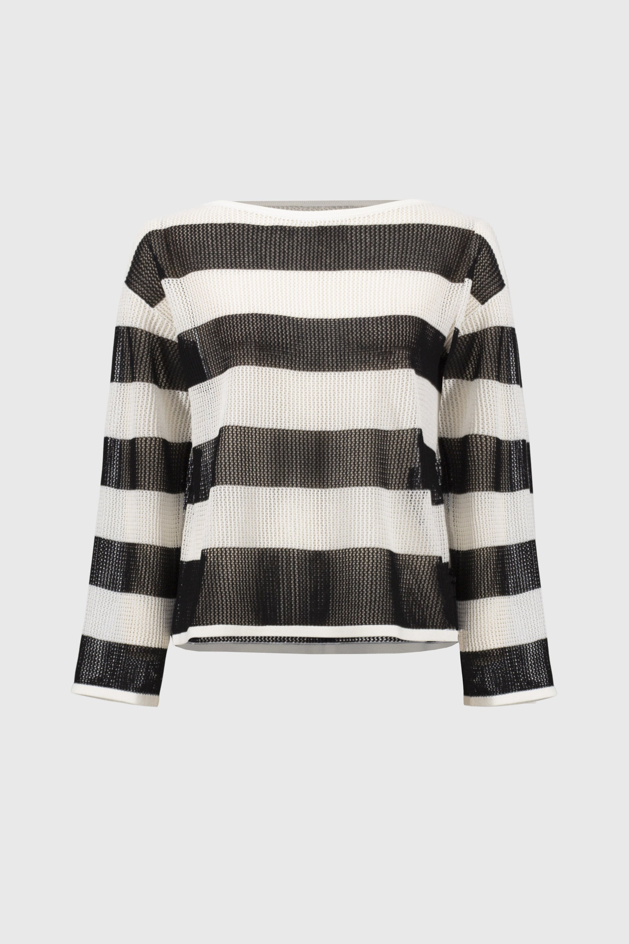 Striped Boat Neck Long Sleeve Knit Sweater by Joseph Ribkoff #251922
