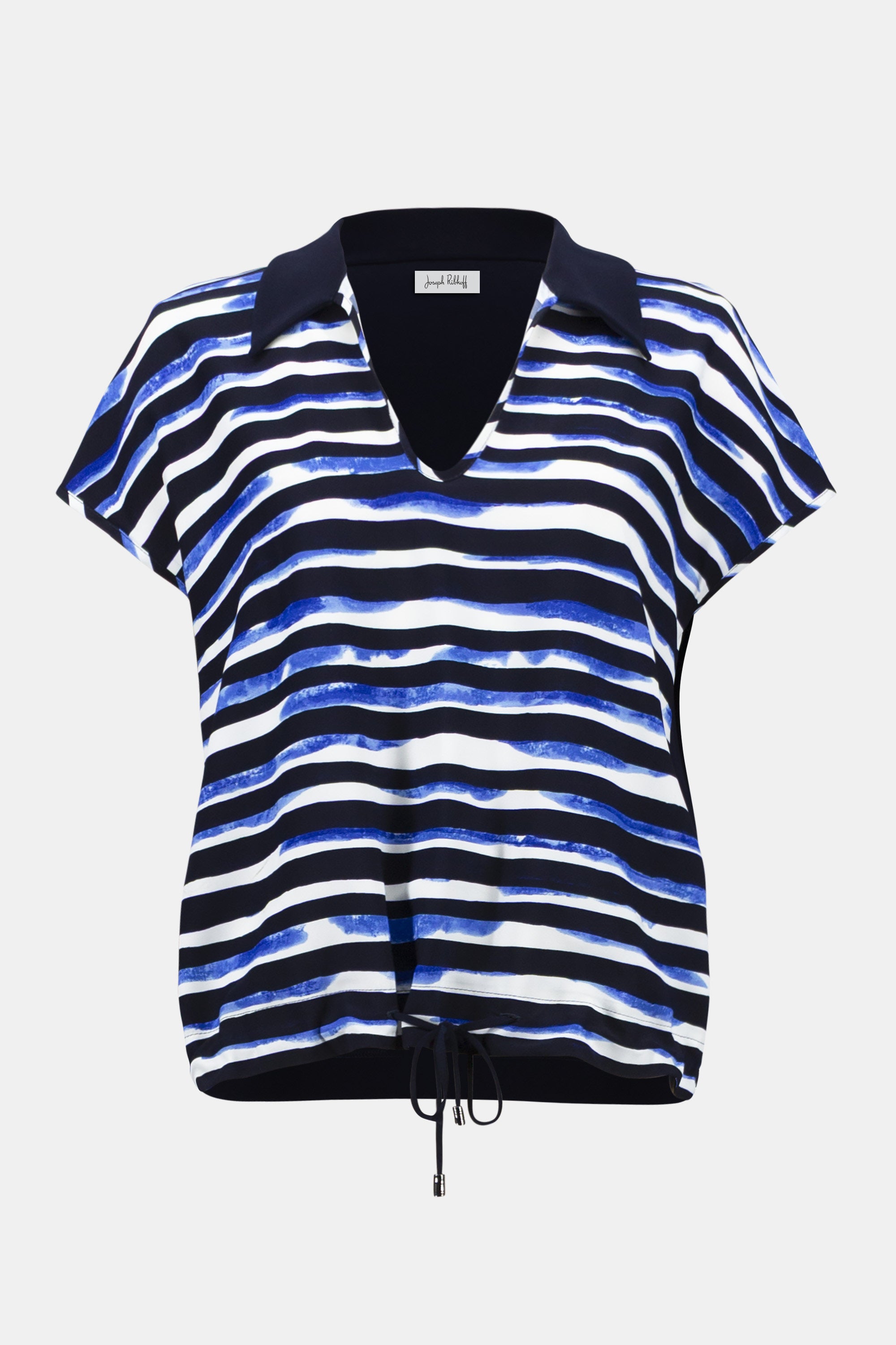 Rayure des Fonds Marins – Le Haut à Col Chemisier Joseph Ribkoff #261231