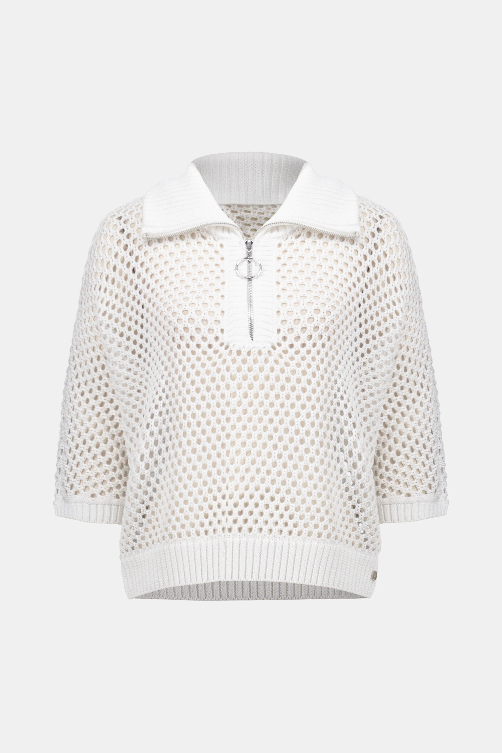 Chandail Boxy à Col Zippé - Le Tricot Soyeux #261634