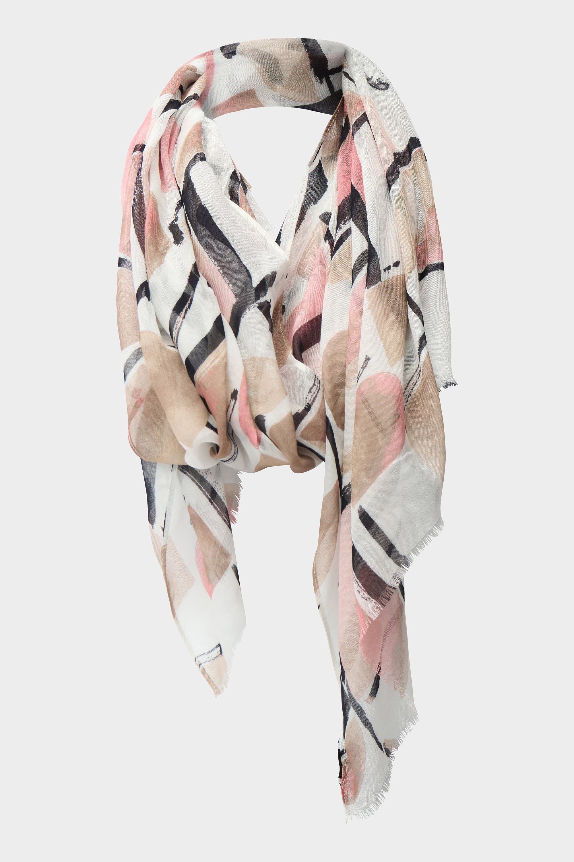 Viscose scarf with abstract print - Joseph Ribkoff #261987