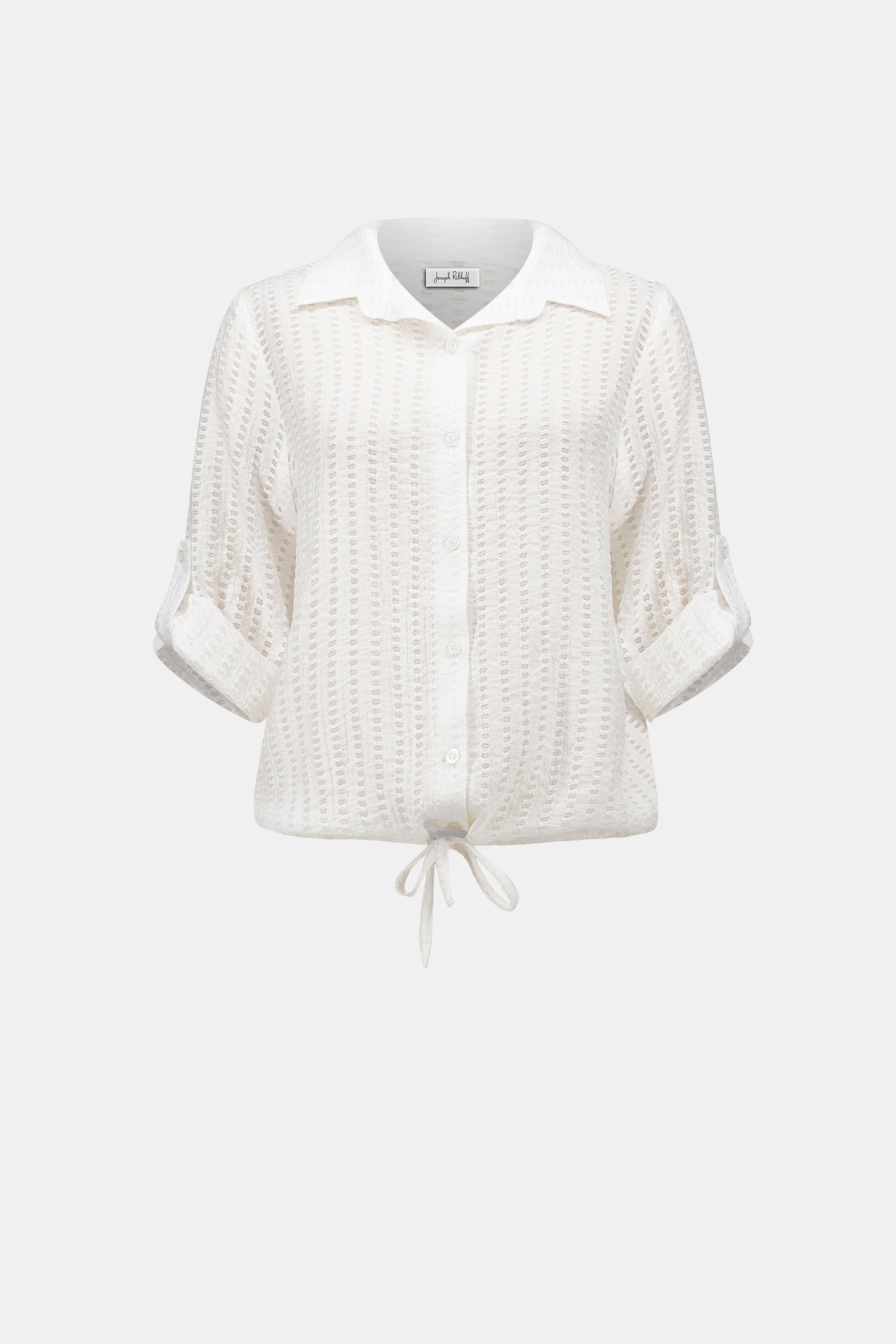 Blouse cocon en tissu tissé avec cordon coulissant - Joseph Ribkoff #262062