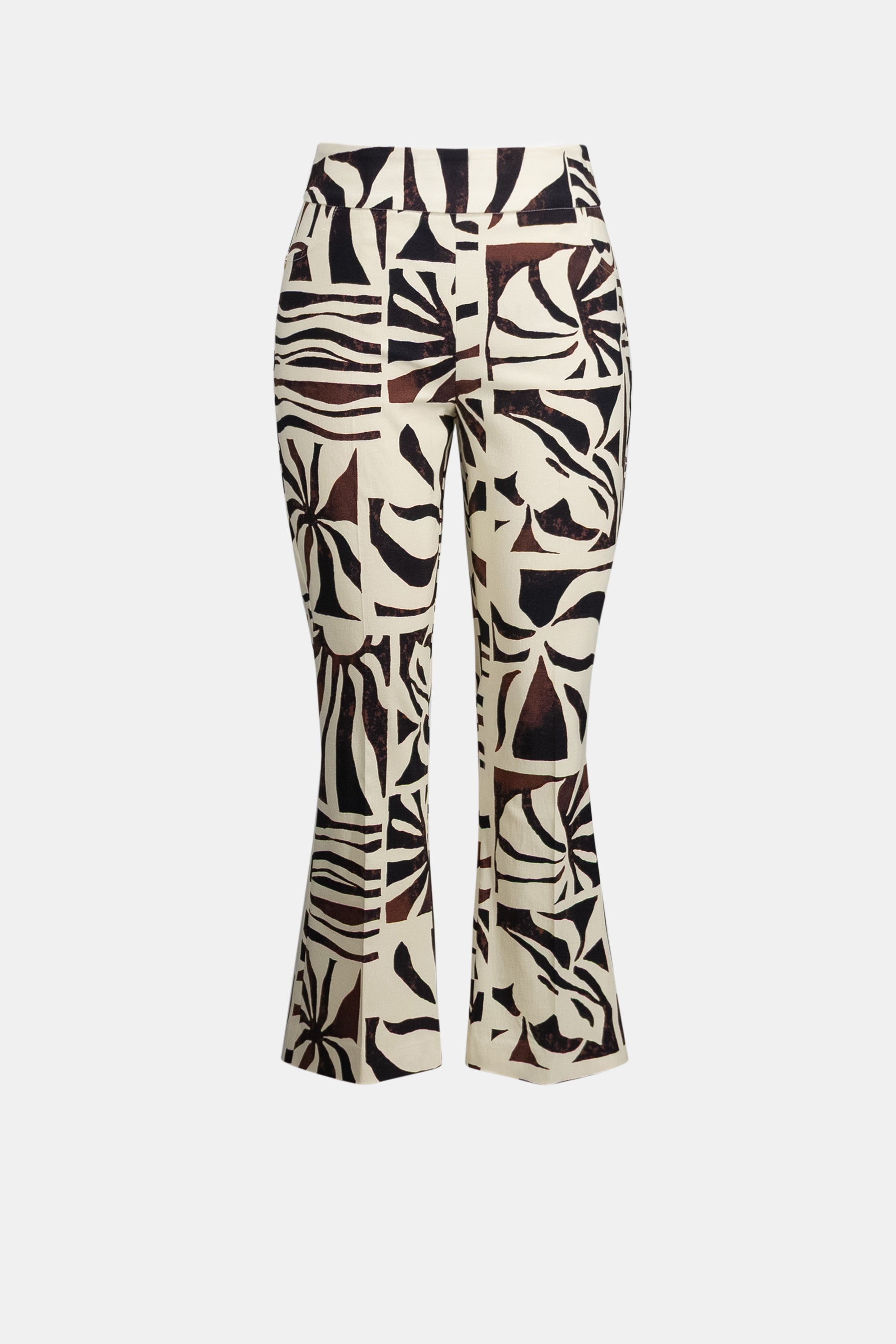 Pantalon évasé à enfiler en Millennium avec imprimé tropical - Joseph Ribkoff #262133