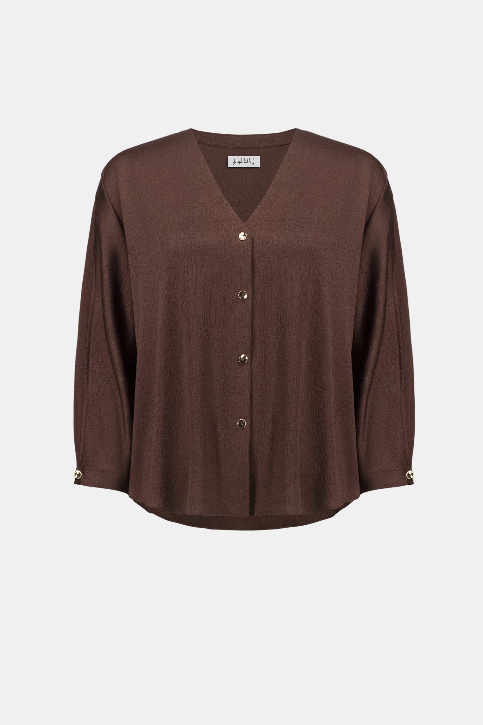 Haut boxy en satin froissé avec manches dolman - Joseph Ribkoff #262153
