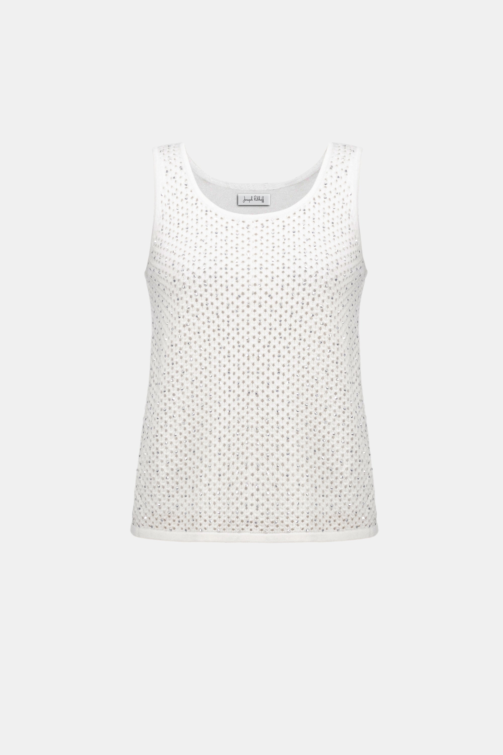 Camisole en tricot ornée de pierres thermocollées - Joseph Ribkoff #262957