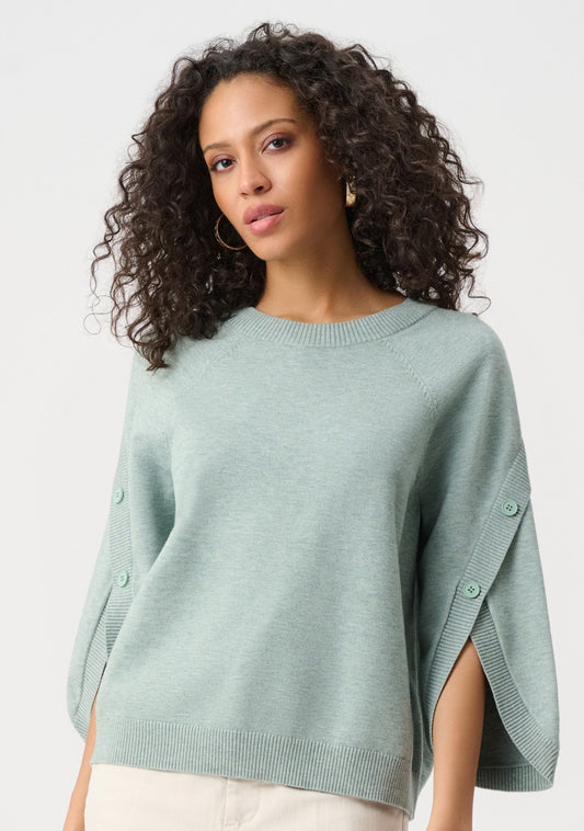 Tricot en viscose et nylon brossé à manches tulipe - Joseph Ribkoff #263935