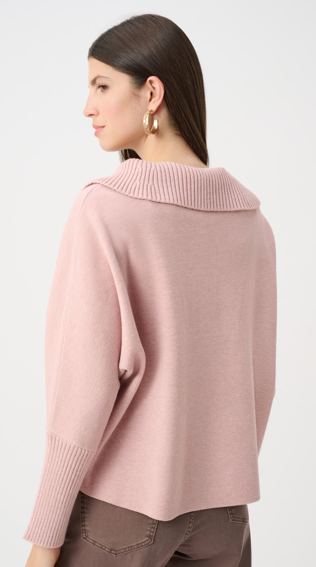 Tricot à col châle en mélange de viscose et de nylon brossé - Joseph Ribkoff #263938