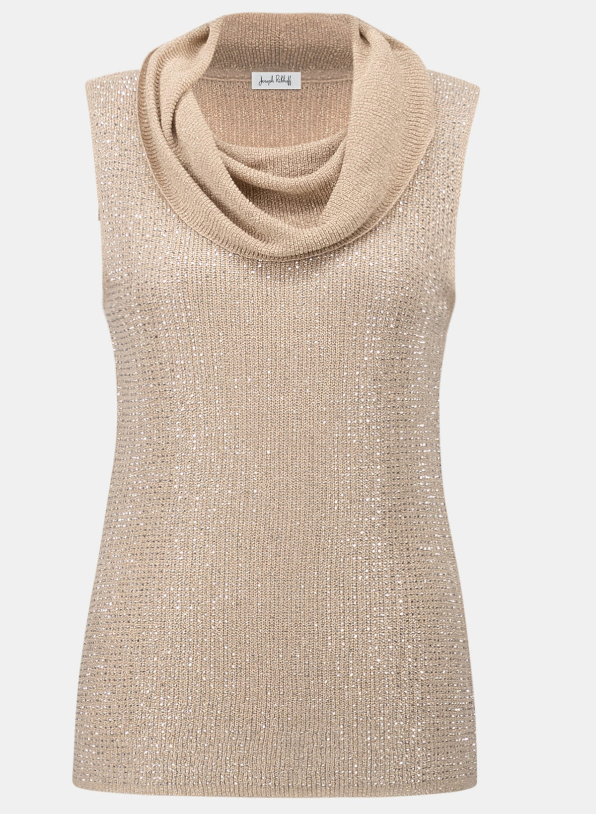 Drape Neck Top with Rhinestones - Joseph Ribkoff #264929