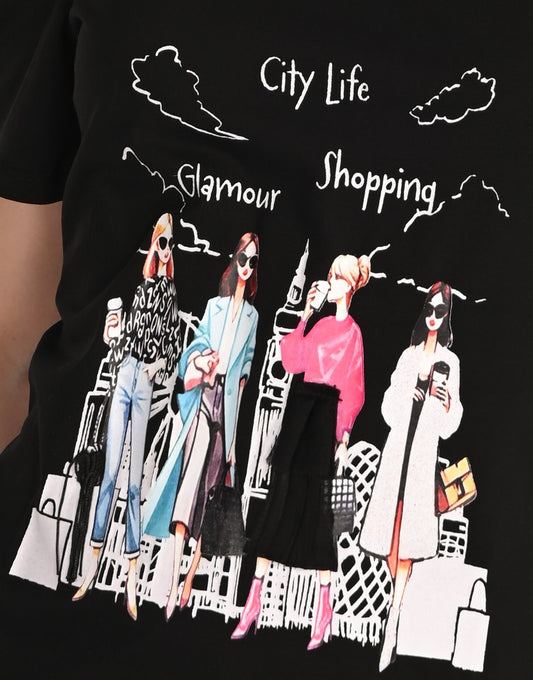 Vie Urbaine & Élégance – Le T-Shirt Glamour Frank Lyman #266531