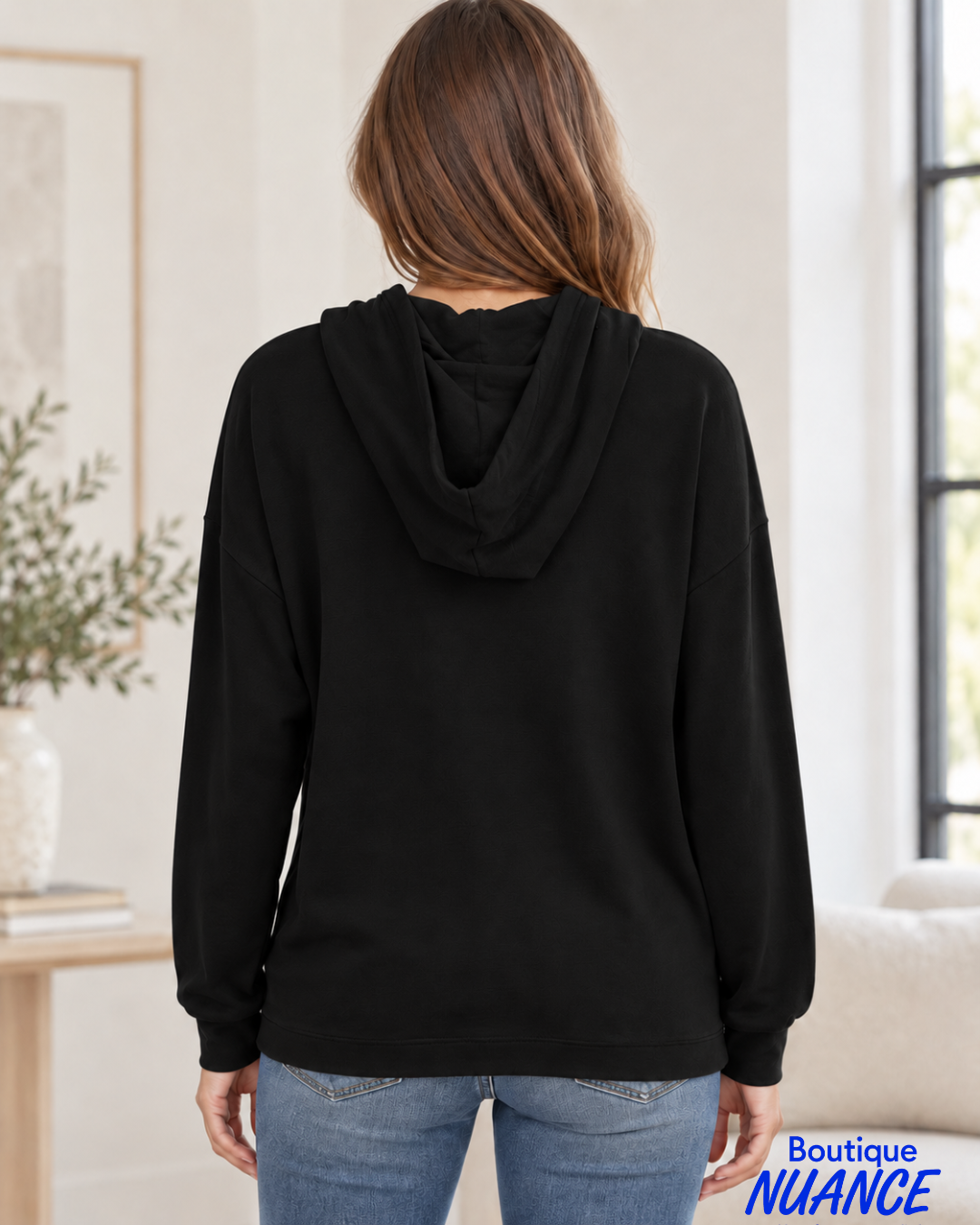 Hoodie with inspiring message and glitter details – Wear oN Collection #53658