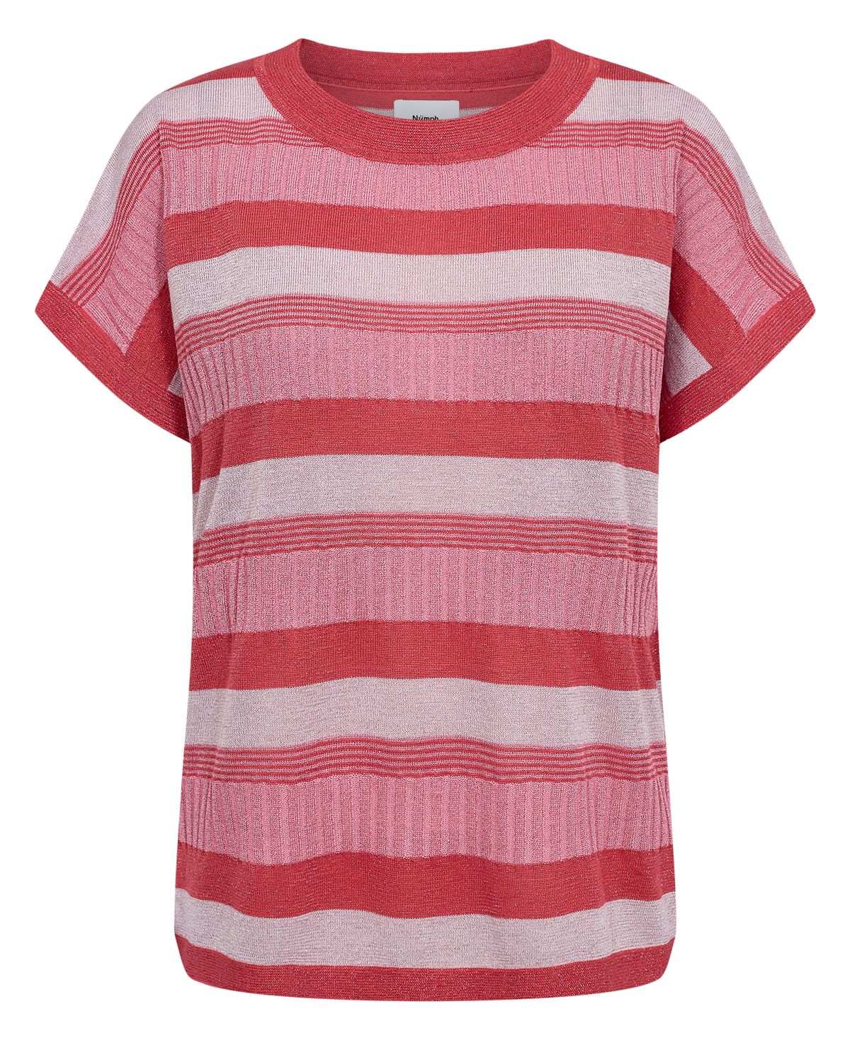 Striped Short Sleeve Pullover by NÜMPH #705325