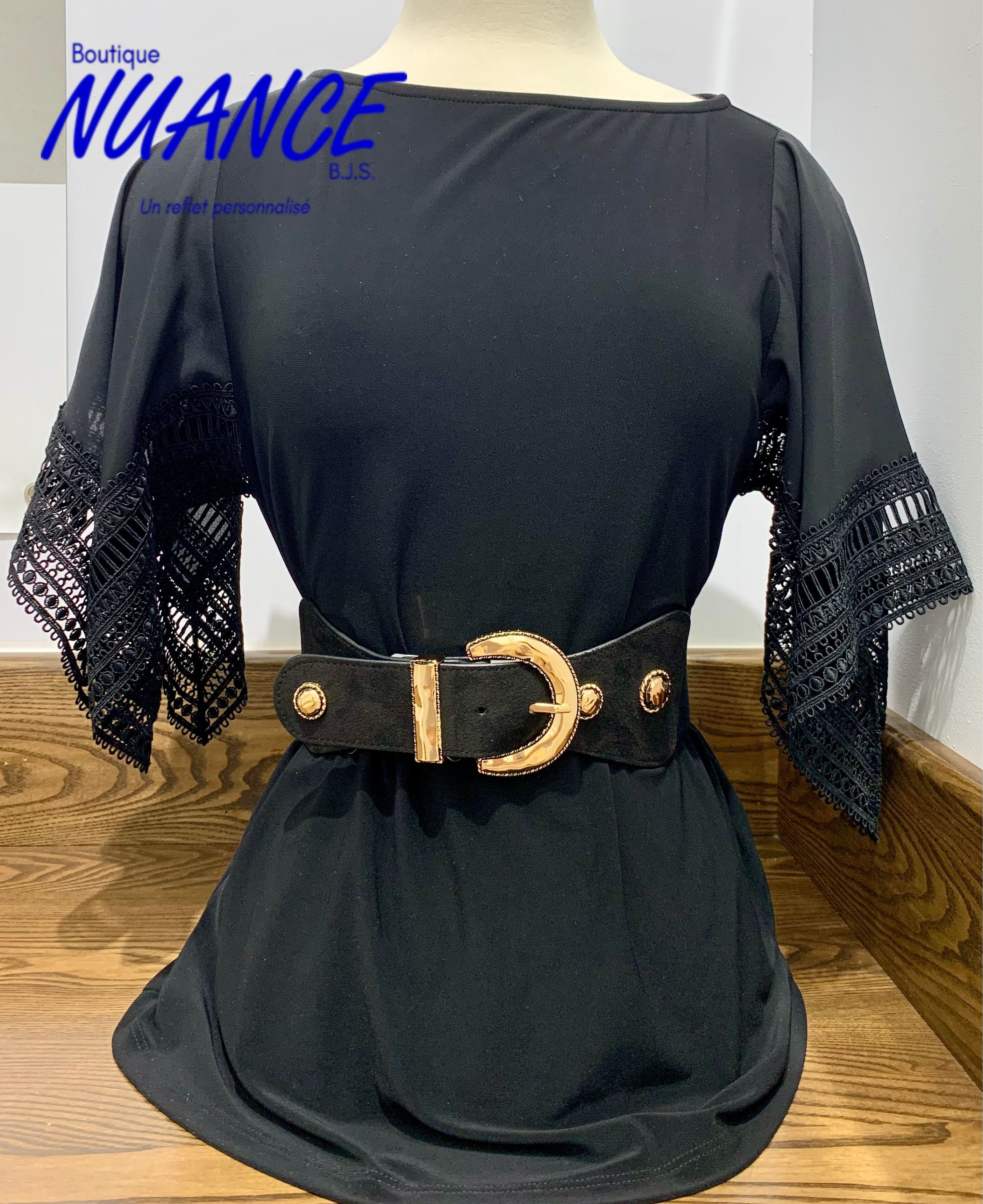 Noir et Or - La Ceinture Frank Lyman #A25303