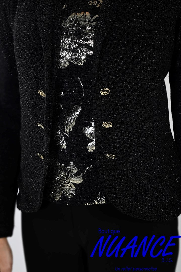 Veste noir par Frank Lyman # 233500