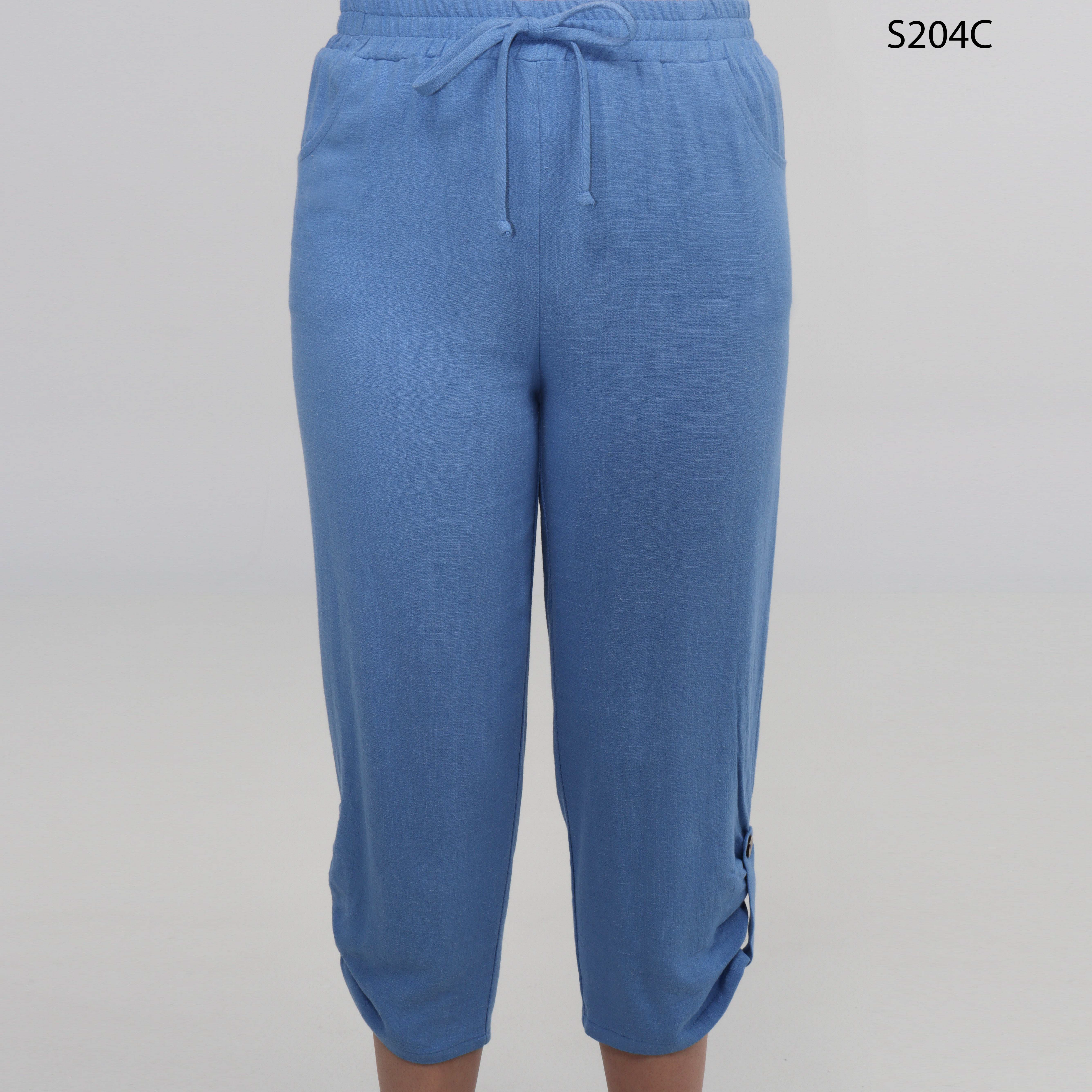 Capri with elastic waist by Dévia #S204C