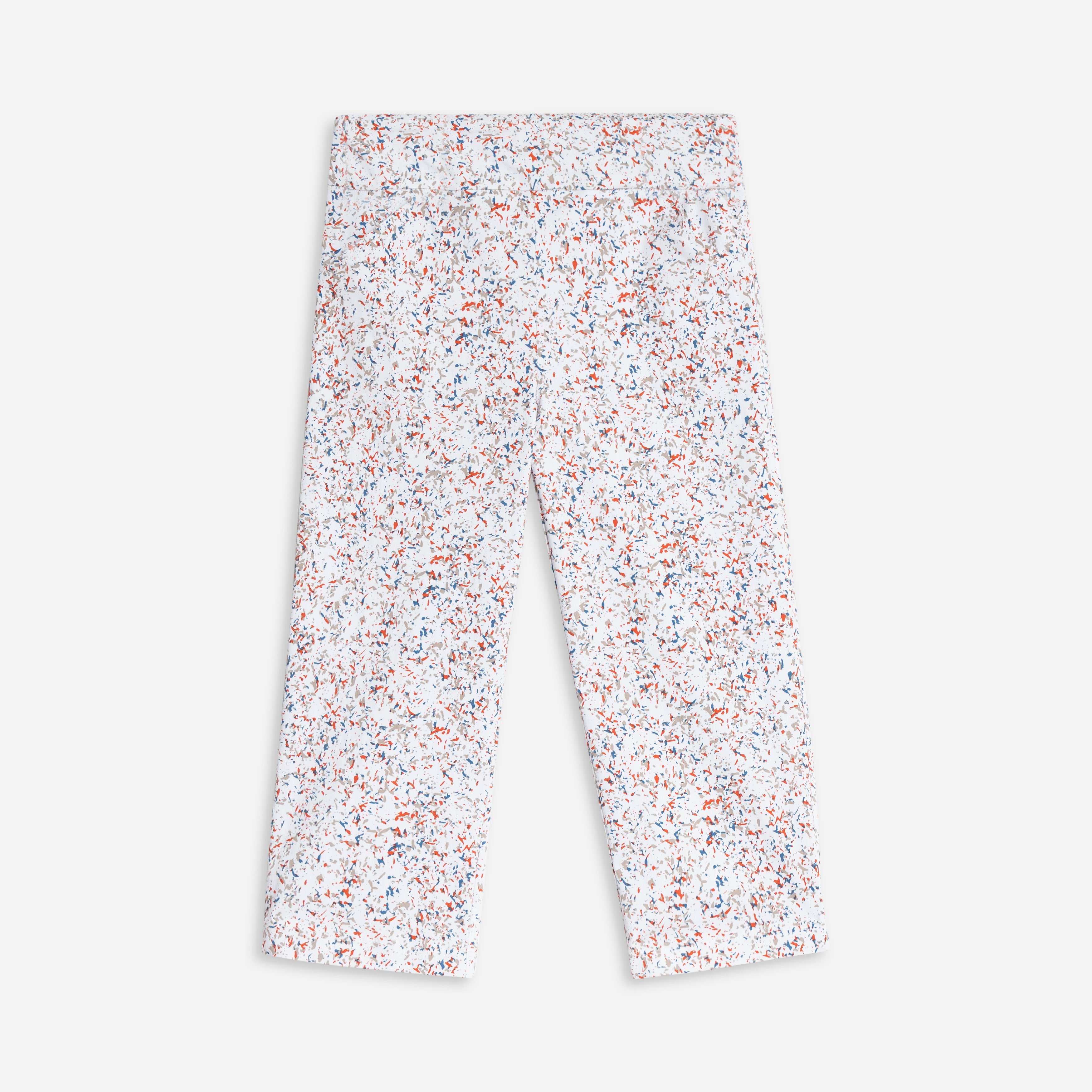 Pull-on Capri Pants with Abstract Pattern by Dévia #S402C