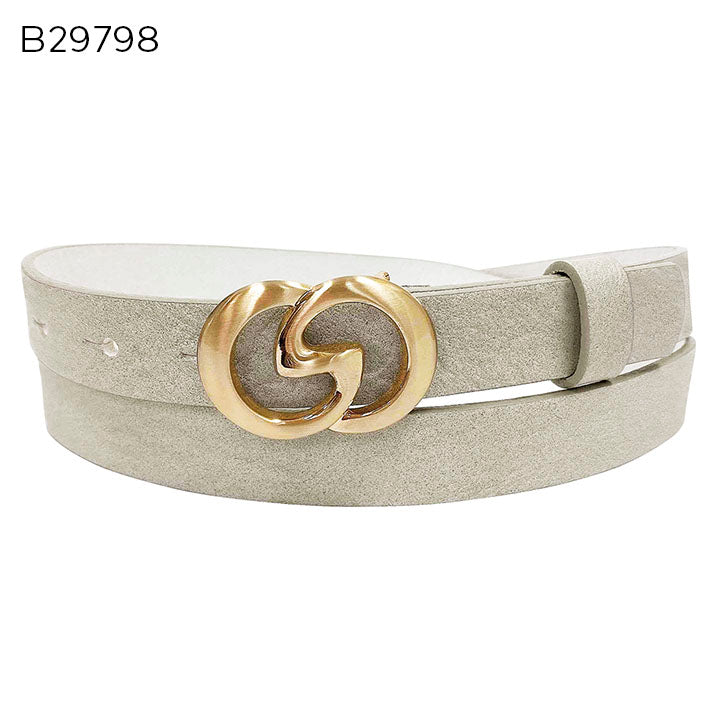 The Cream Velvet Belt - Medike Landes #29798