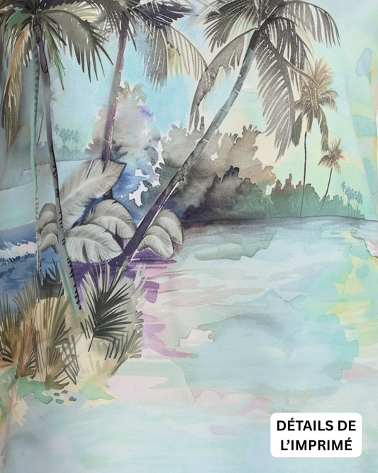 Haut à bretelles larges à imprimé paysage exotique – Frank Lyman #261278