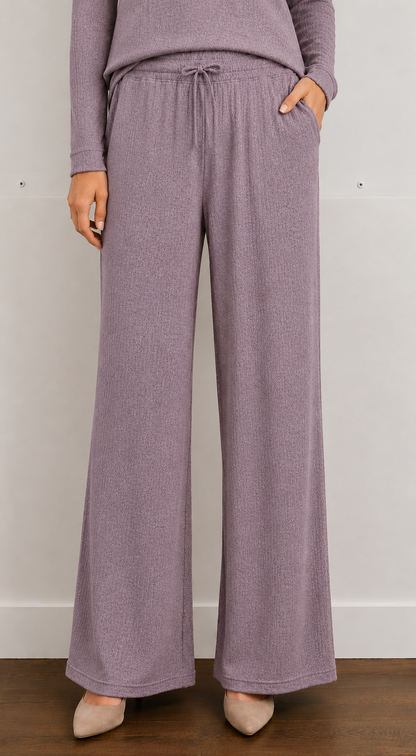 Pantalon en tricot à jambe large - SoftWorks #105404