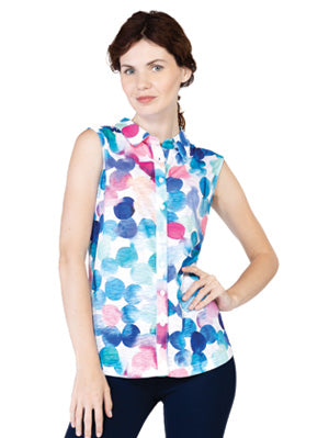 Éclat d'Été - Le Chemisier Sans Manches  Variations : #V8230