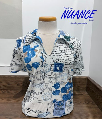 Carte Postale Florale - Le Chandail Modes Crystal #15-6748