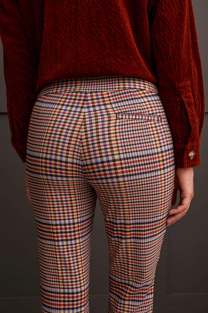 Tribal Pull-On Plaid Pants #1879O-3985