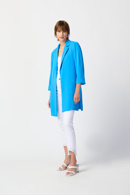 Classic long jacket - French blue by joseph Ribkoff #211361S24