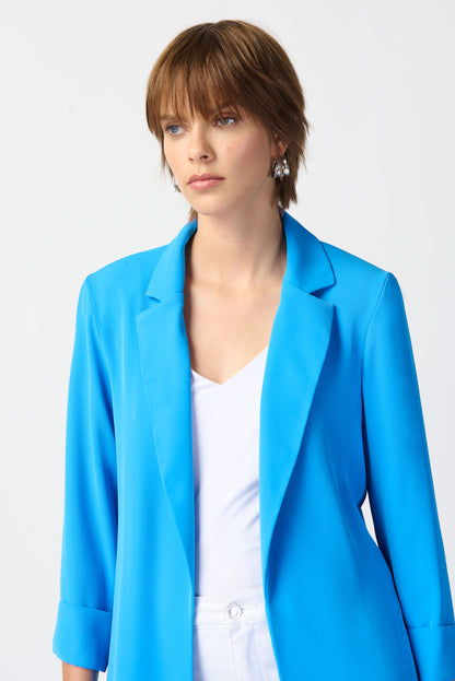 Classic long jacket - French blue by joseph Ribkoff #211361S24