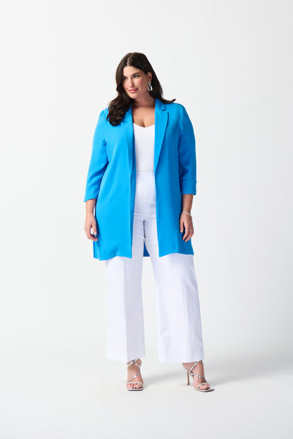 Classic long jacket - French blue by joseph Ribkoff #211361S24