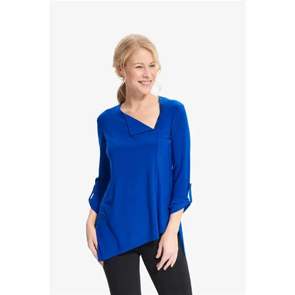 Sapphire Glow – The Elegant Joseph Ribkoff Top #214208