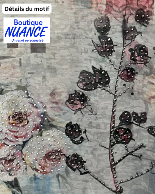 Floral print top with refined visual composition – Beta’s Choice #217352