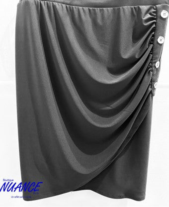 Black skirt Styl. Fashion Crystal #23-5297