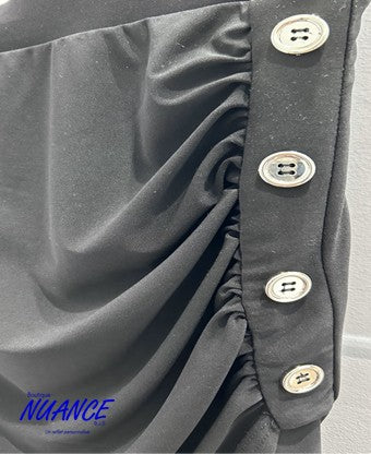 Black skirt Styl. Fashion Crystal #23-5297