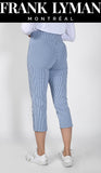 Pantalon Capri Bleu/Blanc de Frank Lyman # 231121