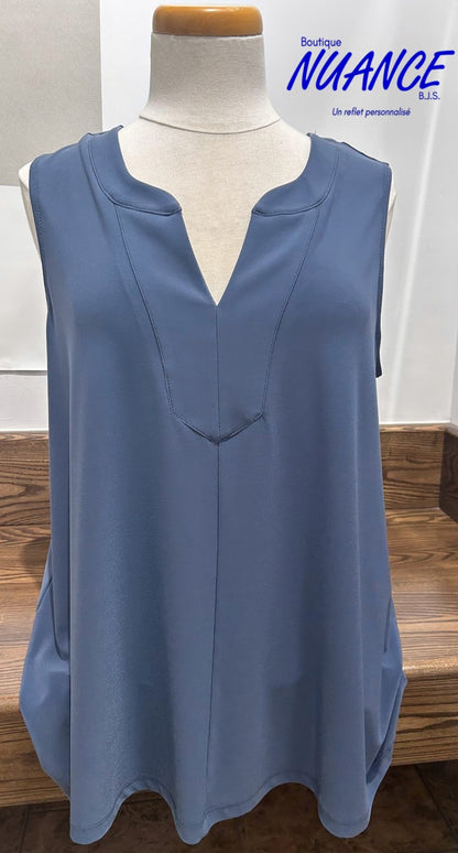 Bleu Minéral Élégance - La Camisole Joseph Ribkoff  #231137