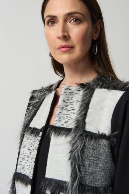 Cardigan ouvert au devant en mélange de tricot de joseph Ribkoff # 233062