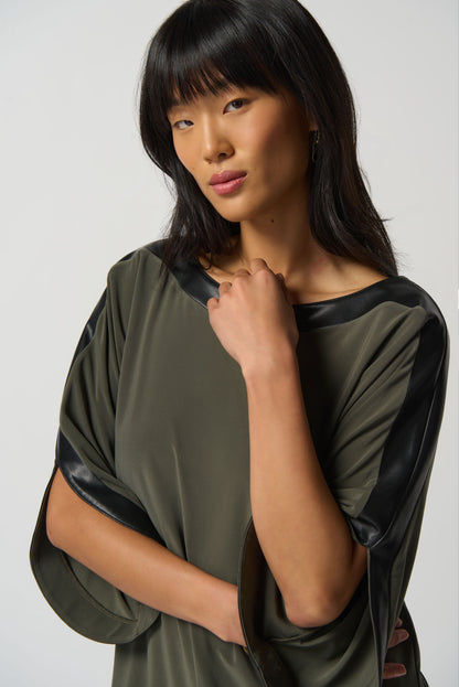 Dolman Sleeve Boxy Top by Joseph ribkoff # 233129
